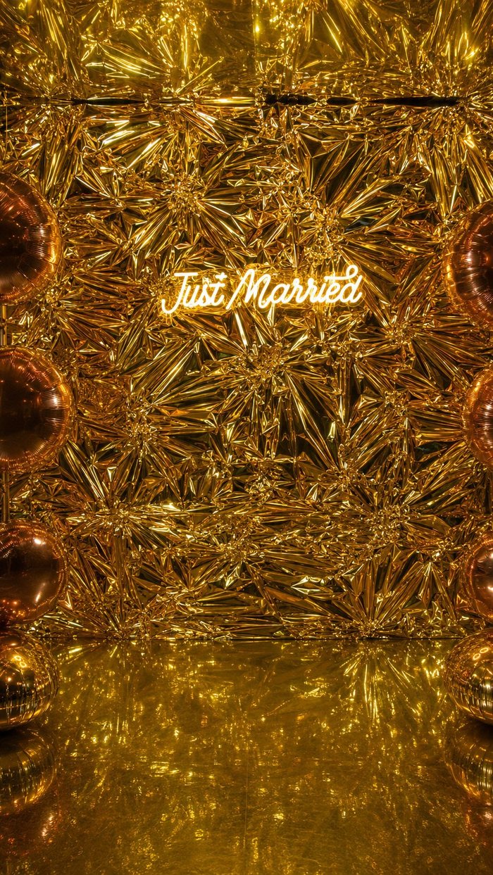 Neon-Schild Just Married